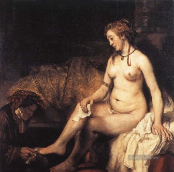 Bathseba an ihrem Bad Rembrandt Ölgemälde